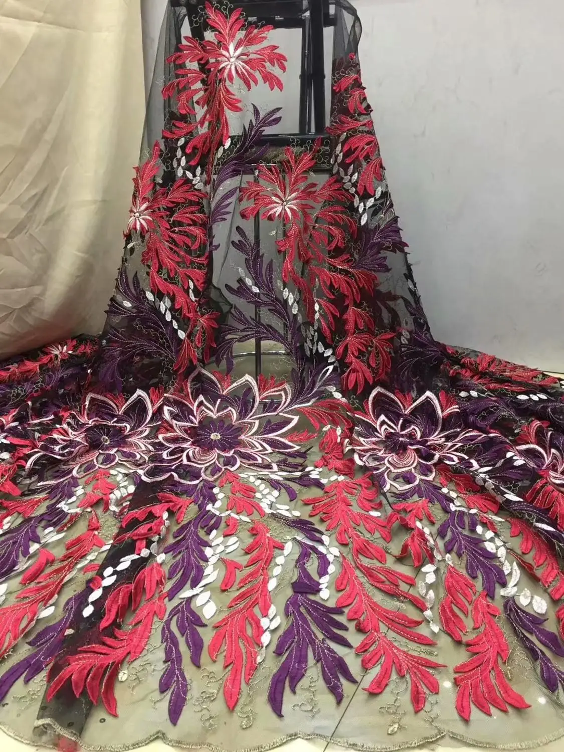 3d Embroidered Brocade Lace for Wedding Party Dress High Quality French Tulle fabric Nigerian Fabrics FFD-926 | Дом и сад