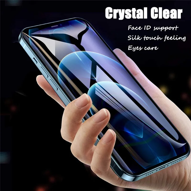 

Full Cover Tempered Glass For iPhone 12 11 Pro Max Xr Glass Screen Protector For iPhone Xs Max X 7 8 Plus 12 11 Protective Glass