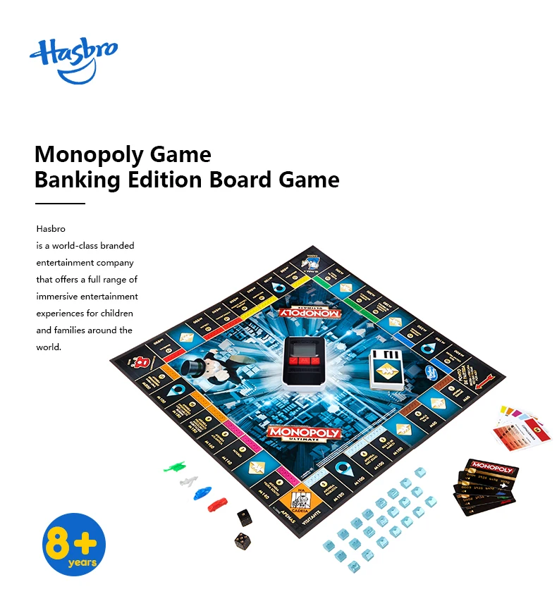 Hasbro электронная Монополия игра взрослые Семейные игры вместе Популярные веера E-Banking обновление китайская версия