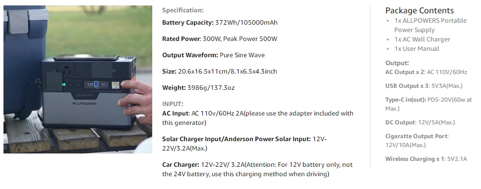 Вся мощность S 110V~ 230V power Bank Чистая синусоида Портативный генератор электростанция мощность ing автомобильный холодильник ТВ Дрон ноутбук телефоны