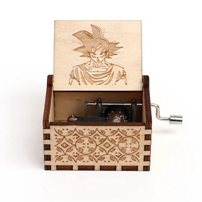 Dragon ball Прямая,, музыкальная шкатулка из дерева с ручками, замок Звездных войн в небесах, Zelda, подарок на день рождения, деревянные изделия для подарка - Цвет: Dragon ball