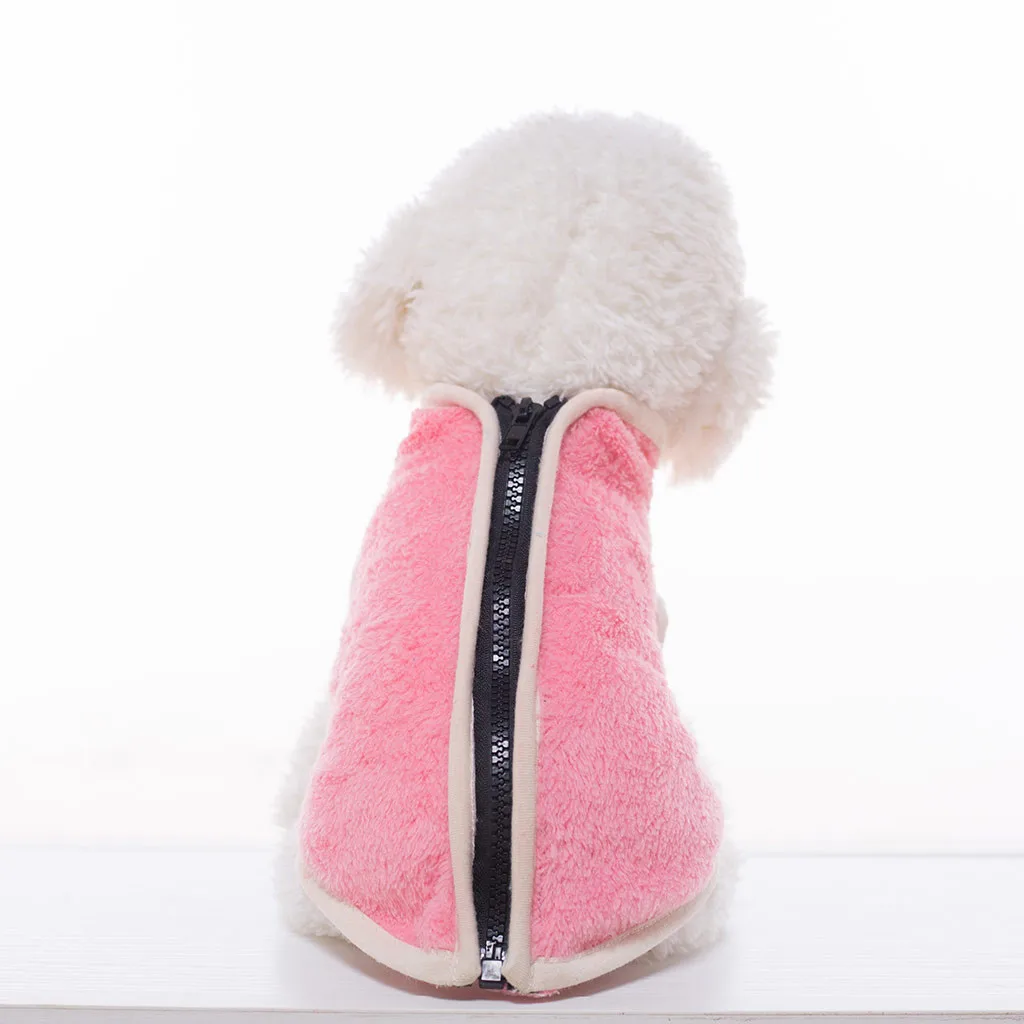 Новая одежда для собак весна и осень теплая удобная кошек на молнии двусторонний