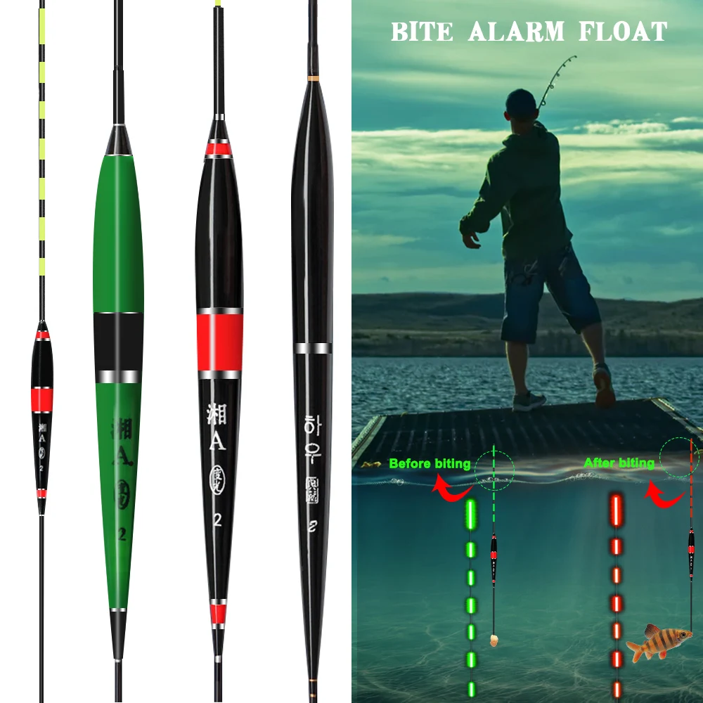 Smart Electric Fishing Led Light Float Fish Bite Automatically Gravity Hook Sensor Change Glowing Buoy |