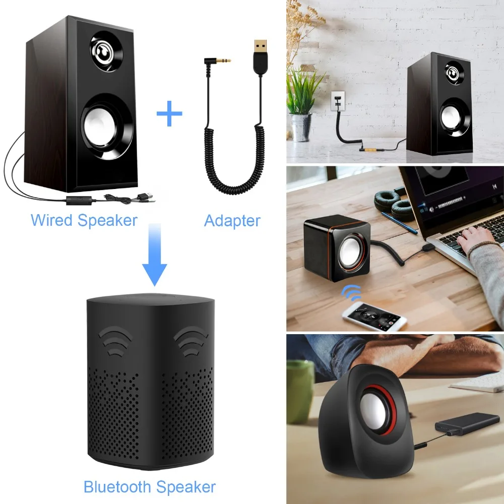 5,0 Bluetooth адаптер Mini USB 2,0 CSR регулируемый приемник адаптер для автомобильного динамика AUX интерфейс динамик с 3,5 штекерным кабелем