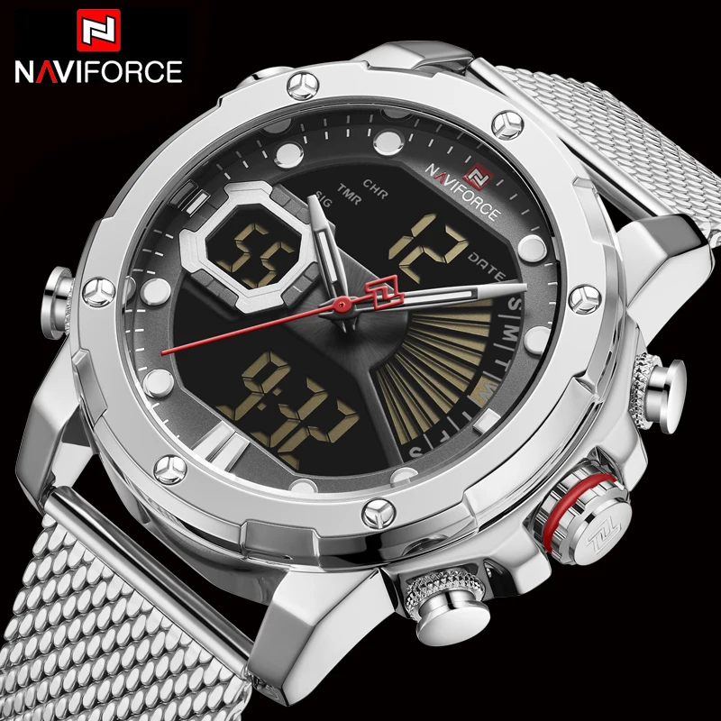 

2020 NAVIFORCE Men Watches Luxury Brand Quartz Watch Strong Waterproof Vintage Man Watch montre homme relogio masculino