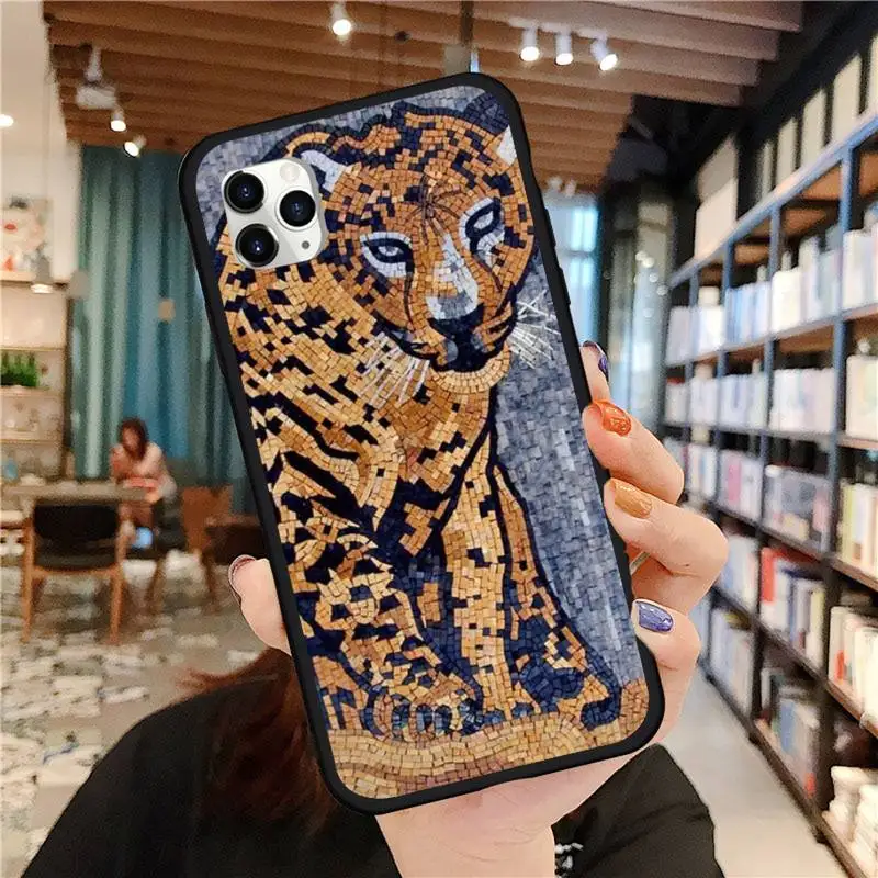 

Leopard cool artistic leopard print Phone Case for iPhone 11 12 pro MINI XS MAX 8 7 6 6S Plus X 5S SE 2020 XR