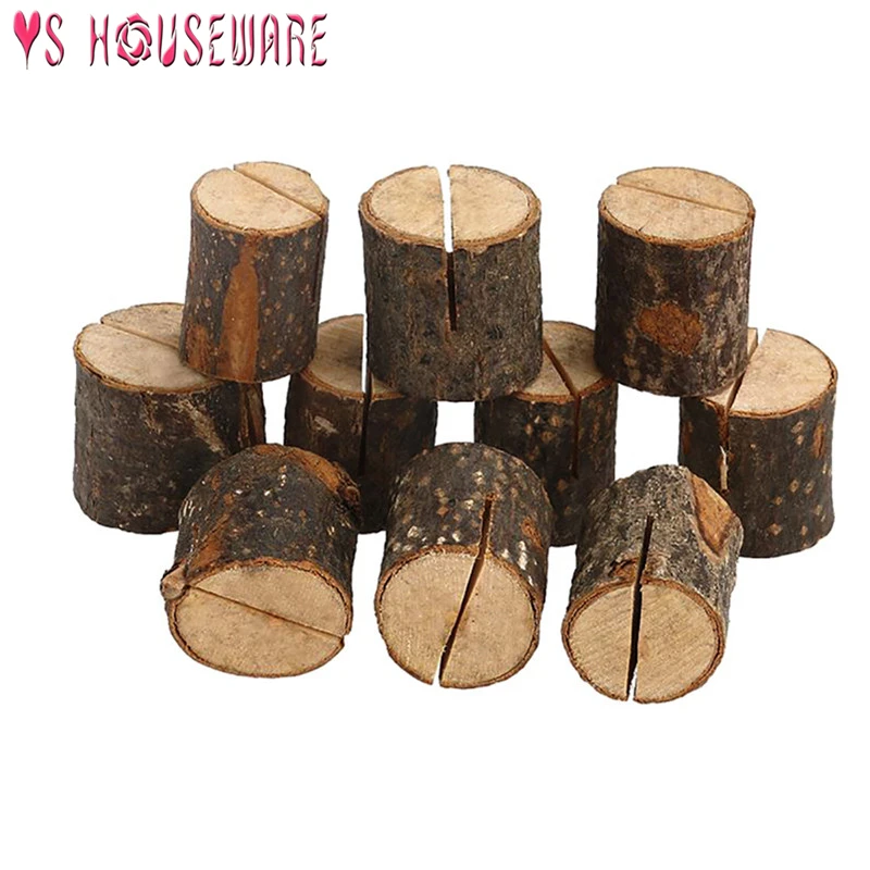 10 шт. деревянная форма для выпечки &quotпень&quot Свадебные вечерние держатели карт