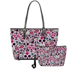 2 шт.комплект, женские сумки-тоуты из искусственной кожи с принтом в виде черепа