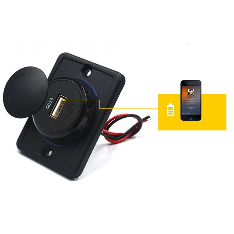 Универсальное автомобильное зарядное устройство QC3.0 с двумя USB-портами