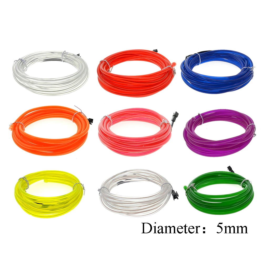 EL Wire неоновый светильник для танцев вечерние украшения автомобильный s