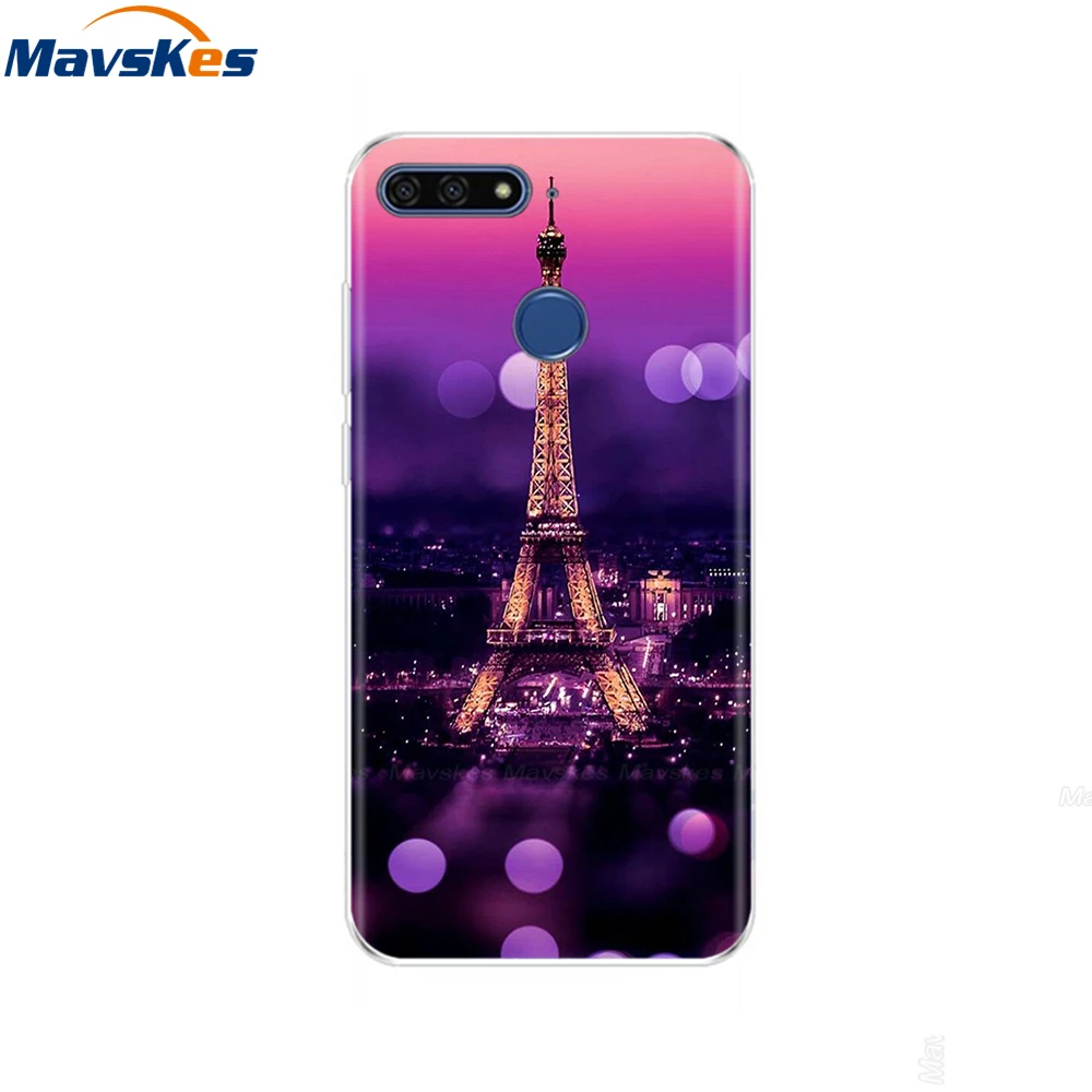 23 Чехол для huawei Honor 7C, чехол на huawei Honor7C, 5,7 дюймов, мягкий силиконовый чехол для телефона huawei Honor 7C, Aum-L41, чехлы из ТПУ - Цвет: 23