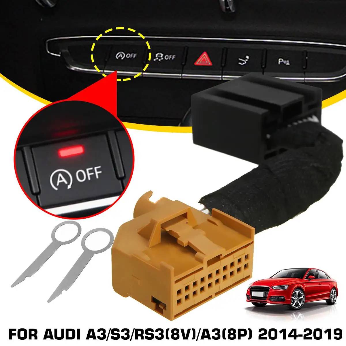 

Car Automatic Stop Start Engine System Eliminator Control Sensor Plug Stop Canceller For Audi A3/S3/RS3(8V)/A3(8P) 2014-2019