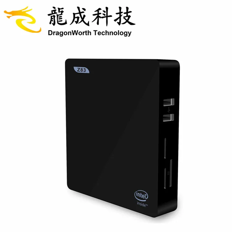 Wifi tv win 10 Мини ПК z83II z8350 2G 32G smart box с спутниковым приемником черная