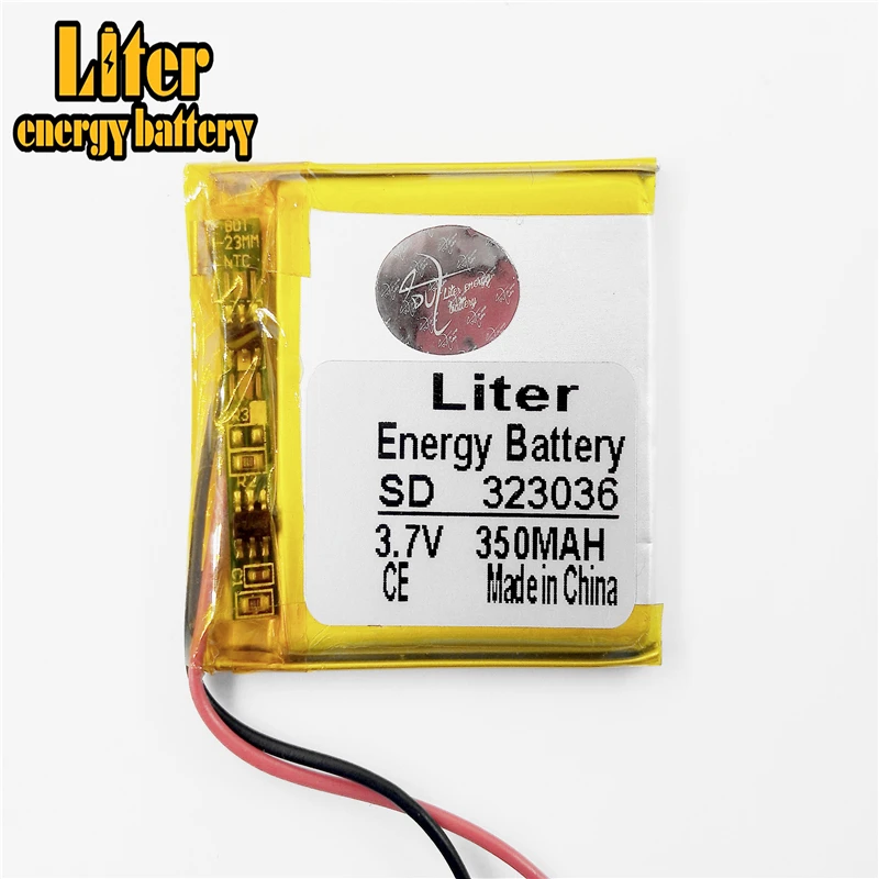 Литий полимерные аккумуляторы MP3/MP4/мобильный телефон 323036 3 7 В 350 мАч|polymer battery|polymer