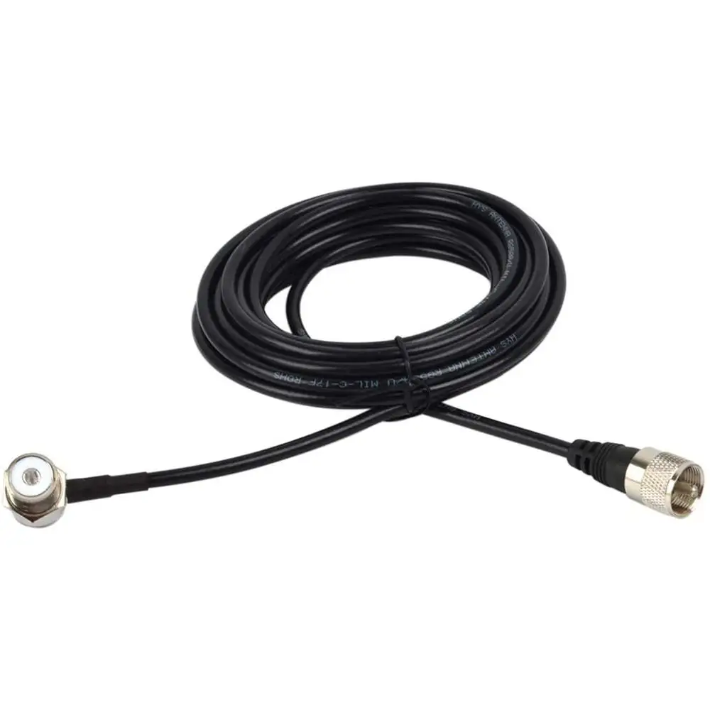 

UHF PL-259 Male to UHF SO-239 Female RG58 Antenna Extension Cable Pl259 Pigtail connector for CB Radio Ham Radio FM Transmitter