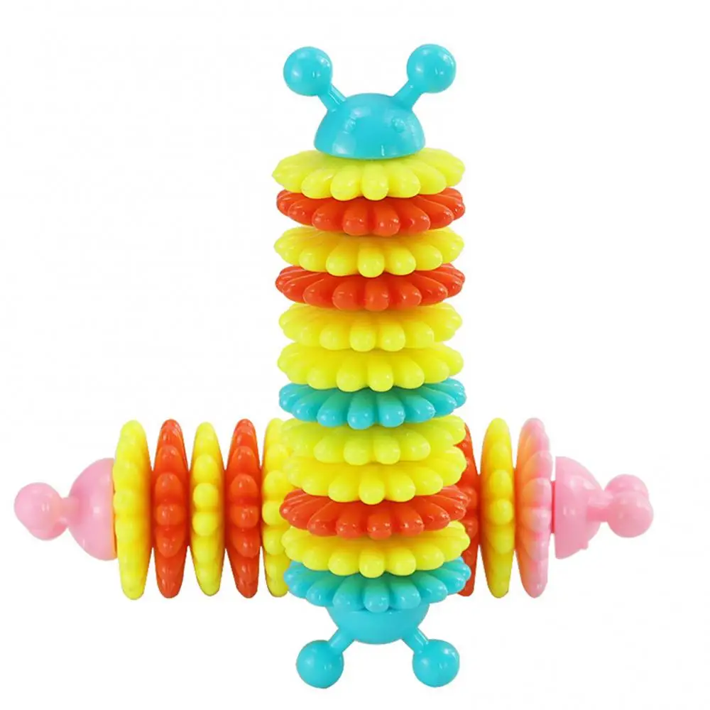 Blue Entertainment Toys Caterpillar Shape Bite Resistant Molar Grind Stick Food Leakage Dog Teeth Cleaner For Small Animals |