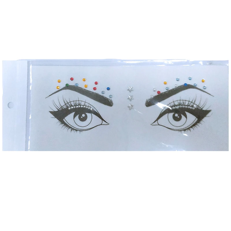 1 шт. европейские золотые временные тату-наклейки для лица пятна