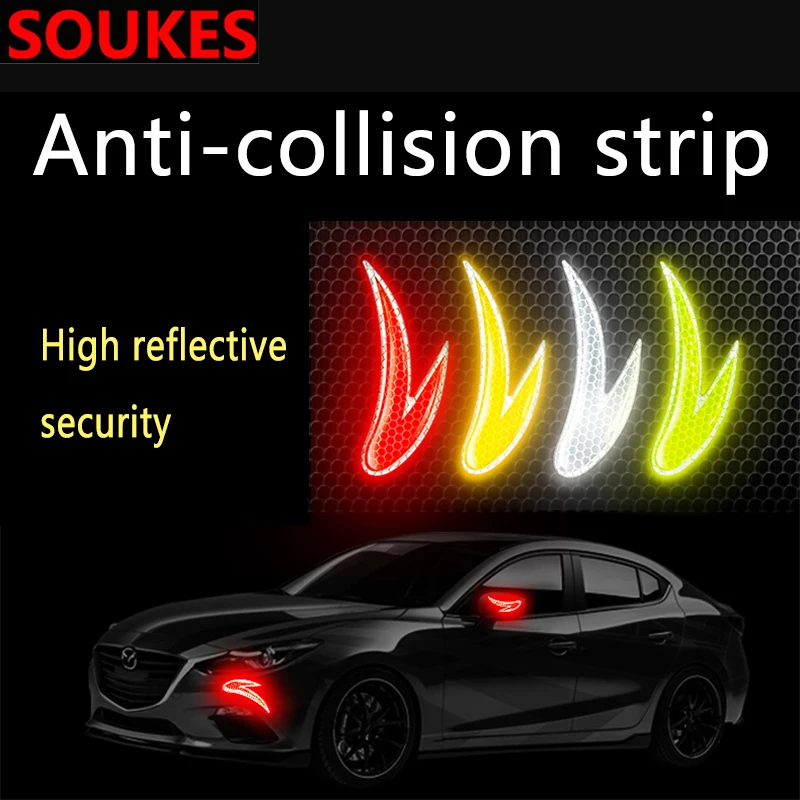 Светоотражающие предупреждающие Предупреждение йки для дверей автомобиля Fiat 500