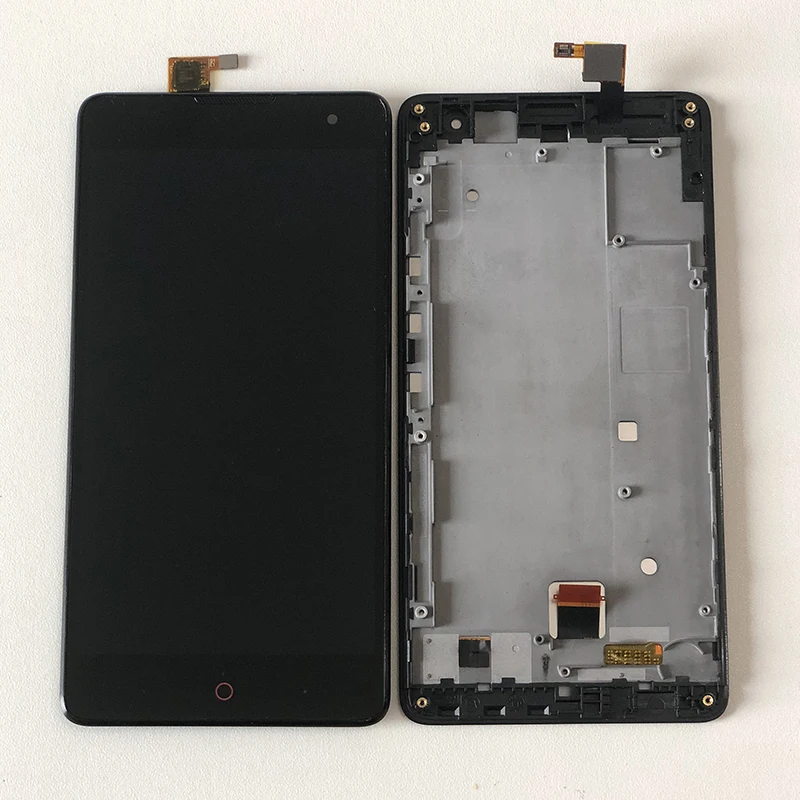 ЖК-дисплей для zte Nubia Z7 Max NX505J Axisinternational+ сенсорная панель дигитайзер с рамкой для zte Z7 Max сенсорный экран