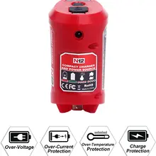 N12 Charger Converter USB Power Charging Adapter for Milwaukee 48-59-1201 M12 Li-Ion Battery Adapter Mobile phone Power Sup