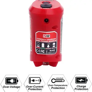 n12 charger converter usb power charging adapter for milwaukee 48 59 1201 m12 li ion battery adapter mobile phone power sup free global shipping