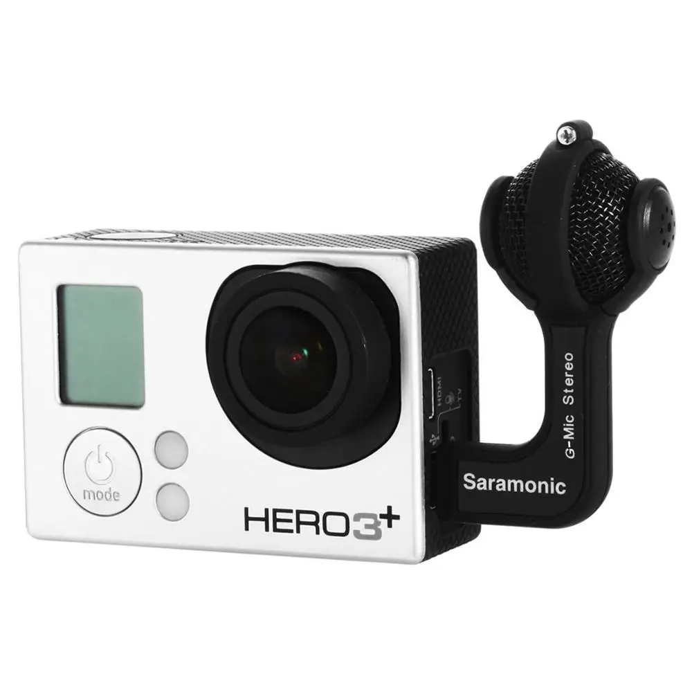 Профессиональный стерео микрофон Saramonic G Mic для камер GoPro Hero4 Hero3 + Hero3|professional