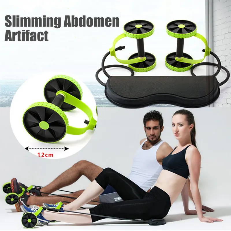 Два колеса брюшные роликовый тренажер растягивающийся эластичный брюшной