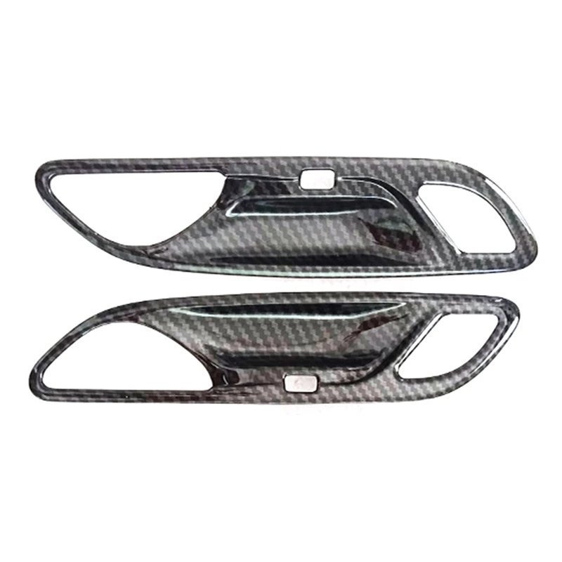

Car Carbon Fiber ABS Inner Door Handle Bowl Frame Trim for Cadillac XT4 2018 2019 2020