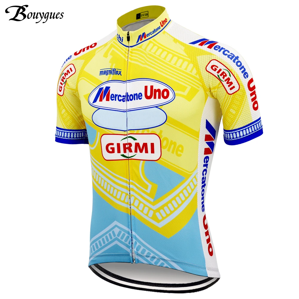 

Italy Men classic cycling jersey yellow Summer ropa ciclismo hombre Team cycling clothing MTB maillot ciclismo