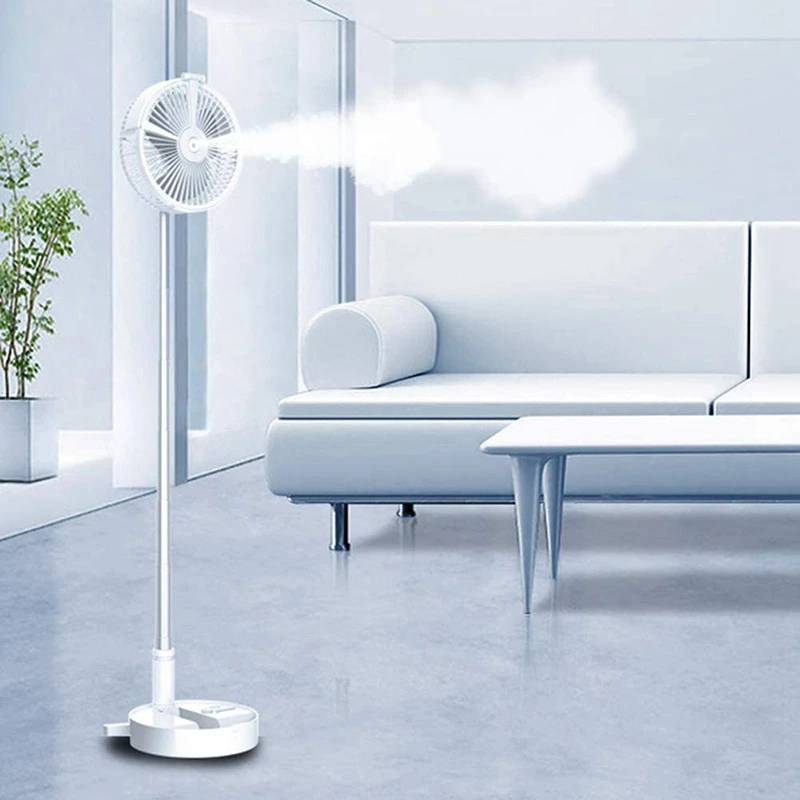 

Portable USB Charging Fan Folding Fans Home Desktop Landing Silent Spray Fan Air Cooler Desktop Floor Standing Fan