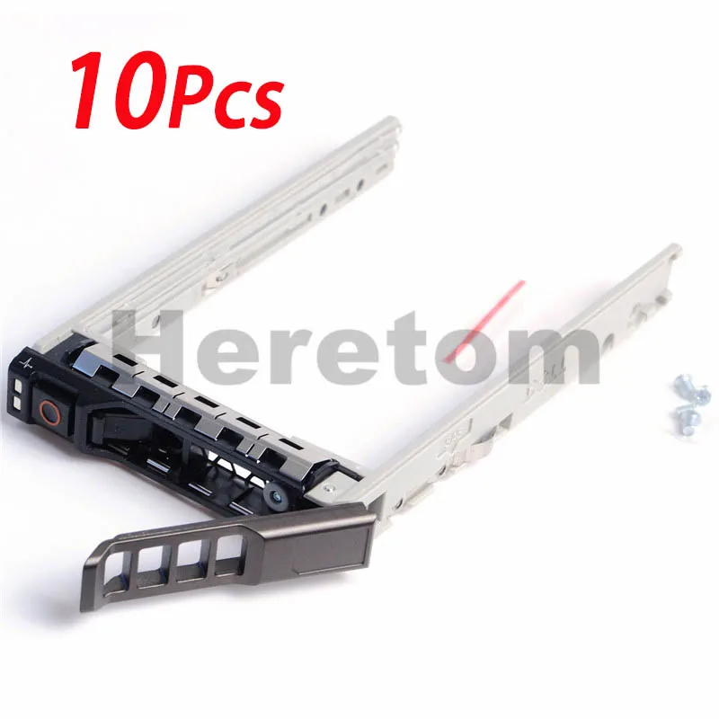 

10pcs 2.5" HDD Tray Caddy G176J 8FKXC 08FKXC For Dell PowerEdge R710 R720 R730 R630 R730XD R820 R920 With Screws