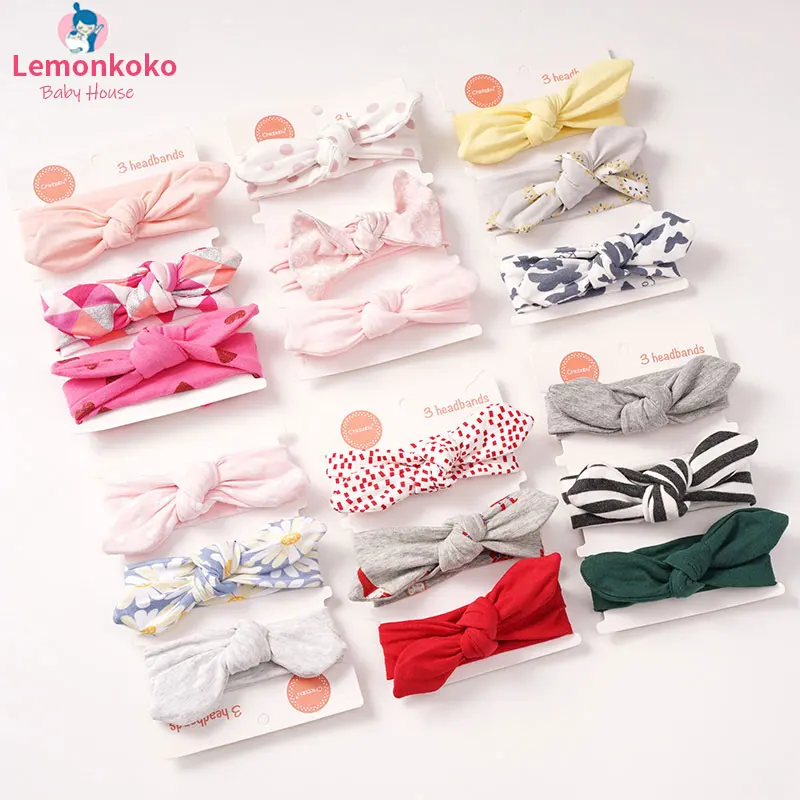 Детский головной убор Lemonkoko 3 шт. повязка на голову для девочек детские