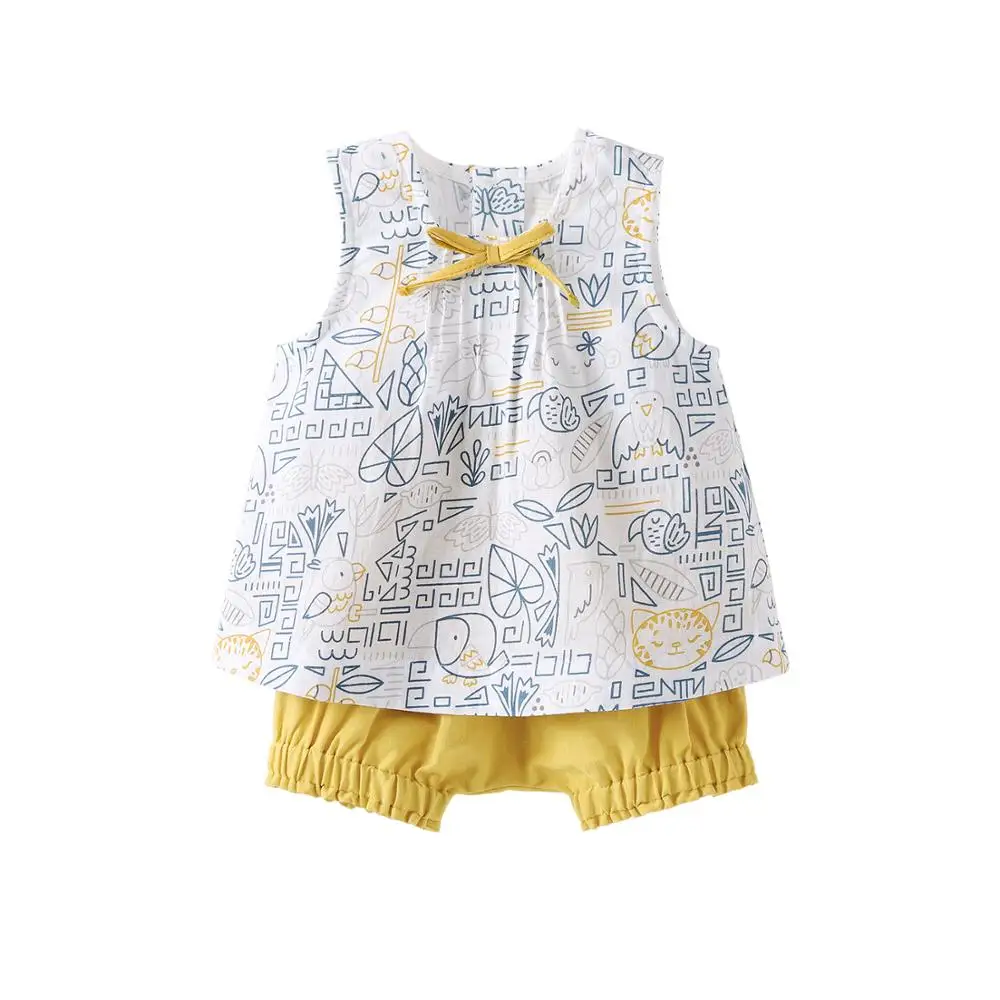 Pureborn детская одежда унисекс для младенцев комплект из 2 предметов топы без