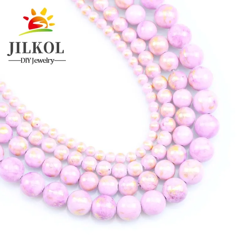 Из круглого натурального камня светильник фиолетовый лазурит Jades свободные