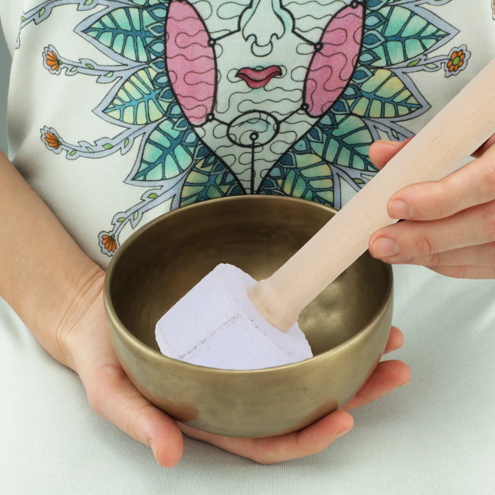 

1pc Meditation Singing Bowl Wrapped Mallet Tibetan Singing Bowl Striker