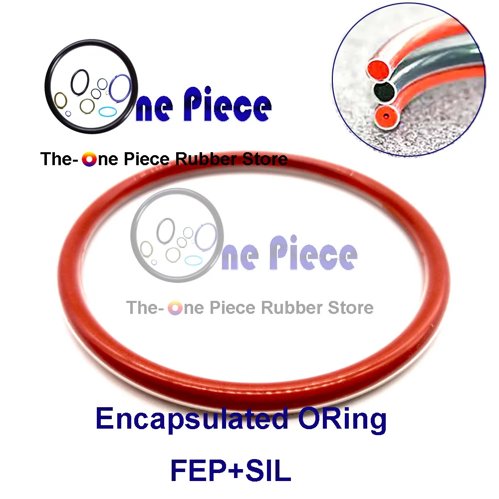 FEP-ORING CS = 2 62 ММ FEP + MVQ / FKM встроенное уплотнительное кольцо резиновое FEP/силикон/FPM