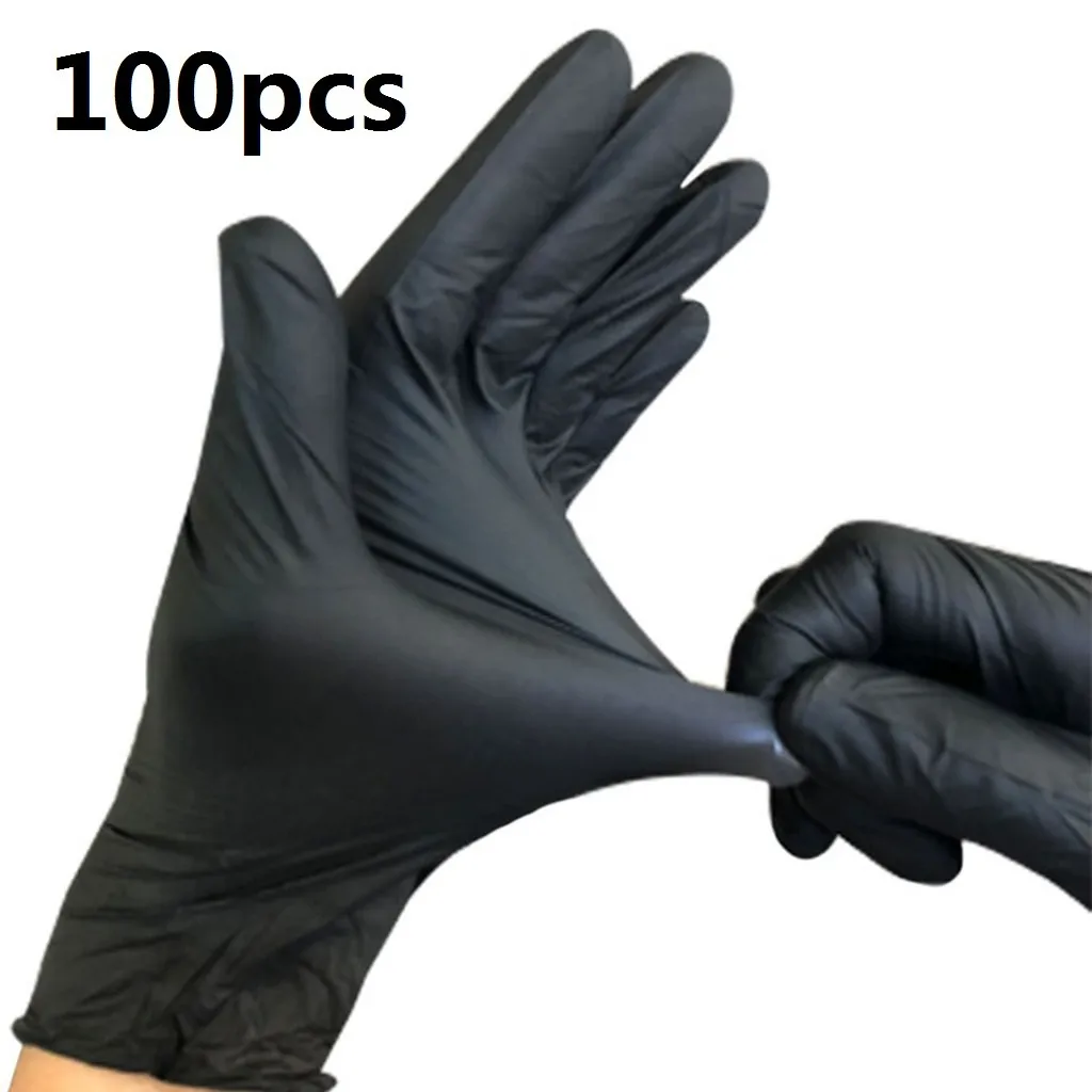 

100 Pieces Transparent Vinyl Nitrile TPE Gloves Latex-free Gloves For Laboratory Work Glove