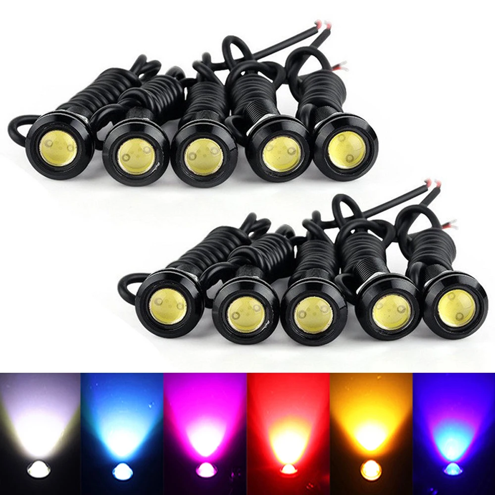 

Car Eagle Eye DRL Led Daytime Running Lights LED 12V 23/18 MM Backup Reversing Parking Signal Automobiles Lamps DRL Car styling