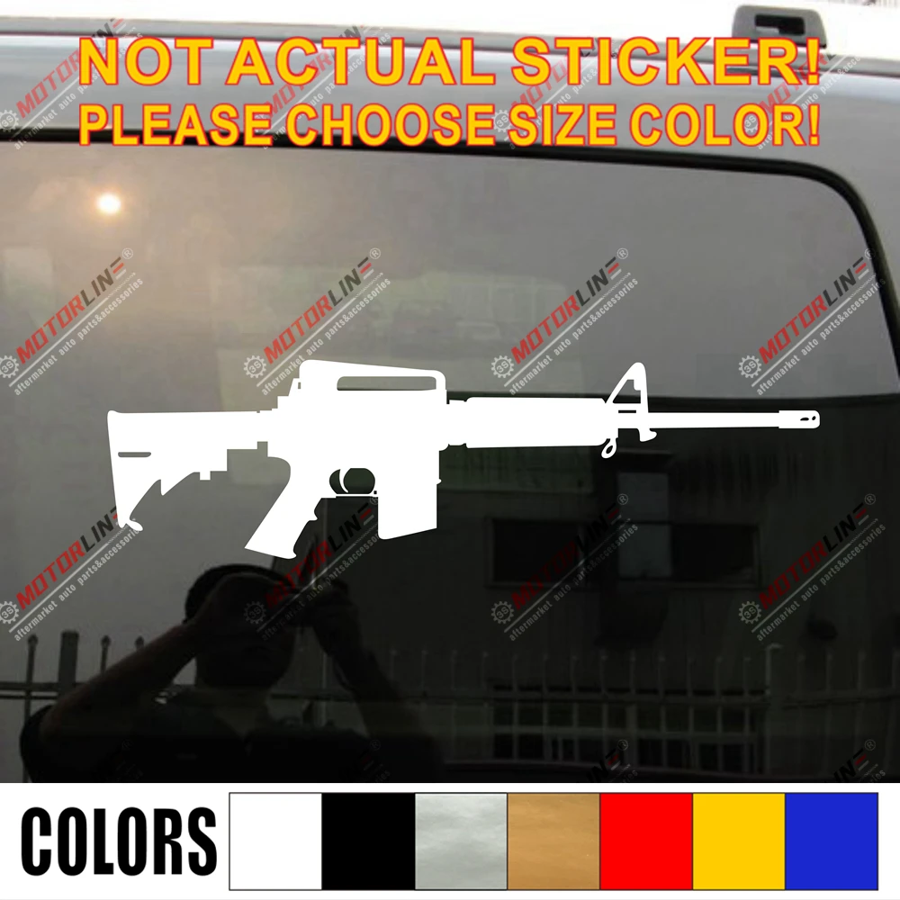 Автомобильная виниловая наклейка AR15 для детской винтовки вырезанная без