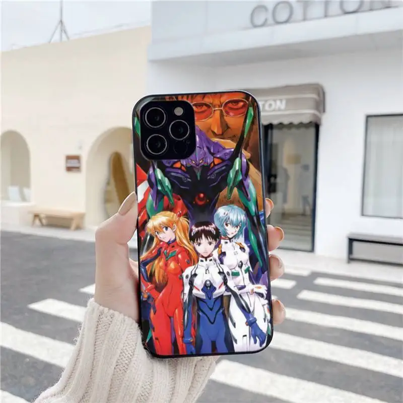 

Cute Genesis Evangelions Japan Anime Phone Case For Iphone 6 6s 7 8 Plus XR X XS XSmax 11 12 Pro Mini Max