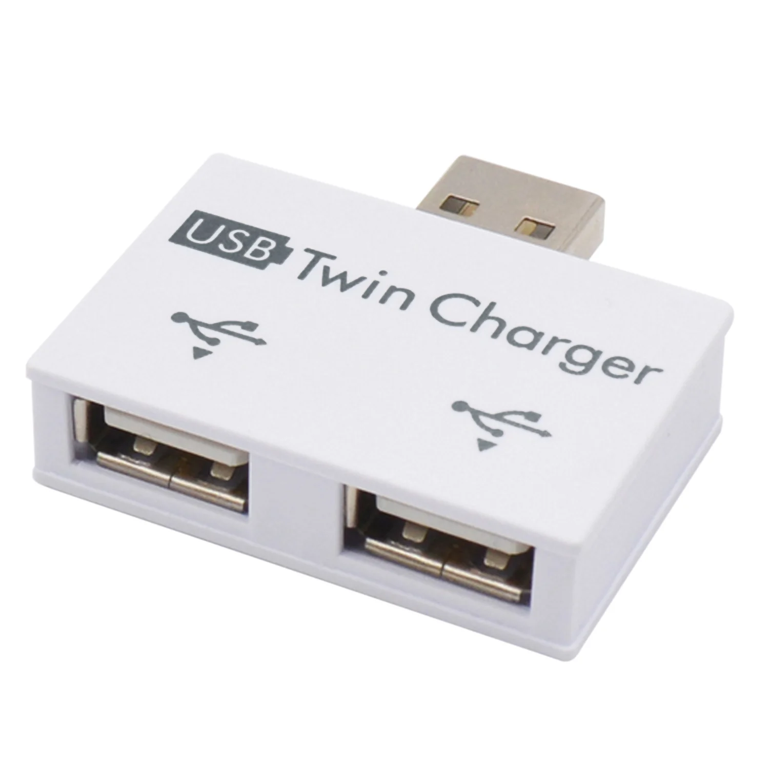 Elisona USB Twin Charger to 2 Port Adapter Splitter Hub for Mobile Phones Computers U Disk Accessories Gadgets | Компьютеры и офис