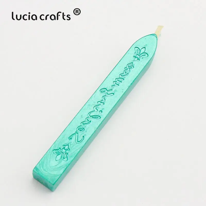 C8 Malachite Green Распродажа! Lucia crafts 9*1,1*1,1 см красочные уплотнительные восковые палочки штамп воск для документов запечатывания 1 шт./лот I1108 - Цвет: C8 Malachite Green