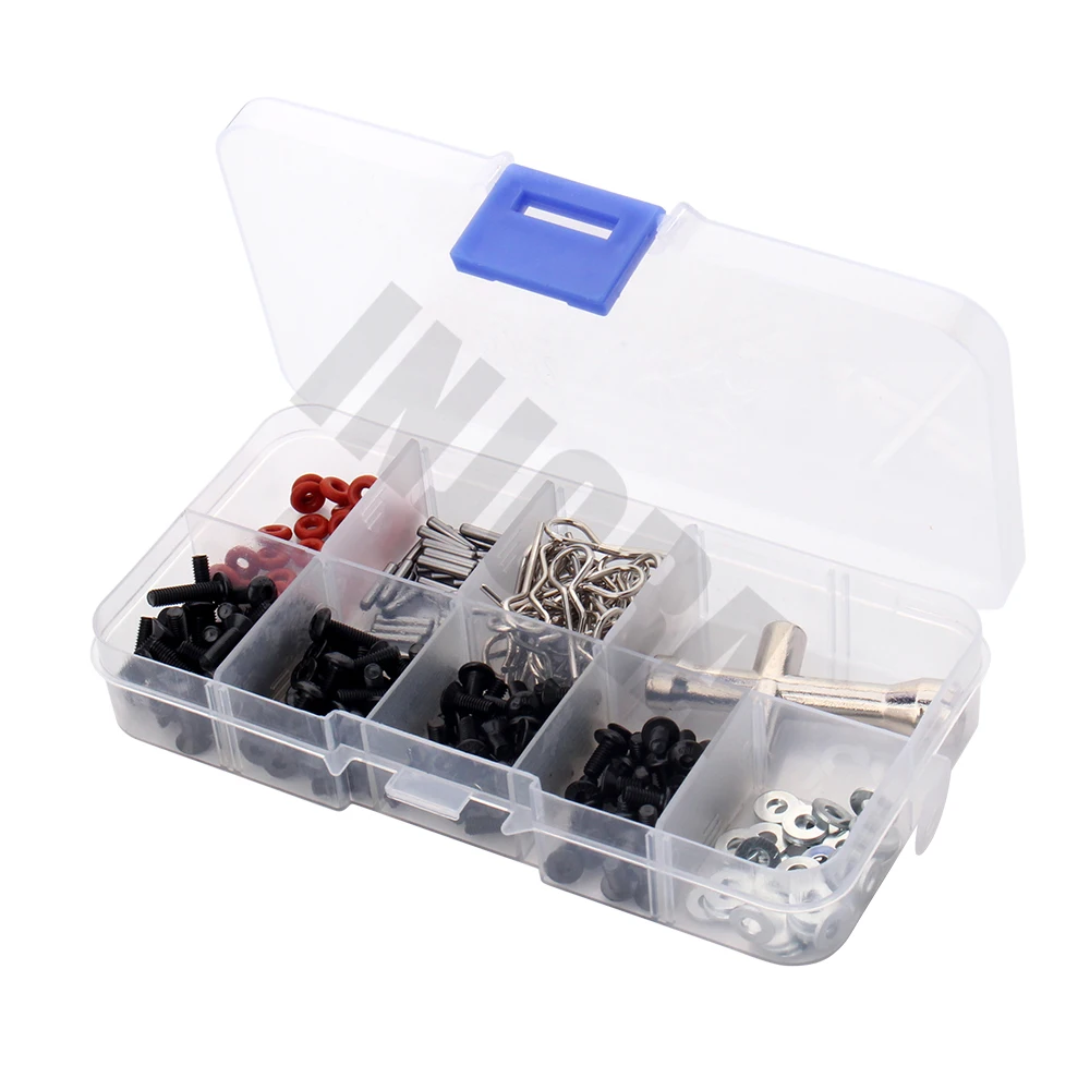 INJORA 270 шт./компл. набор инструментов для ремонта и коробка с винтами 1/10 RC