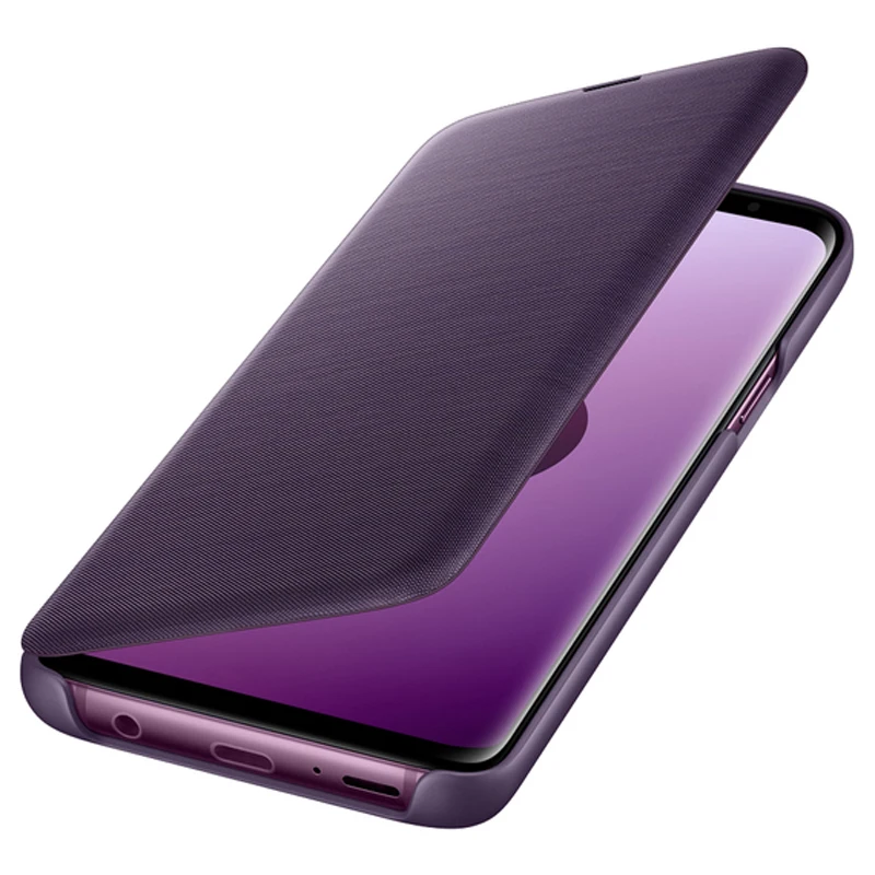 Светодиодный кожаный флип-чехол кожаный чехол светодиодный чехол Etui для samsung Galaxy S9 G9600 S9+ S9 Plus S9Plus G9650