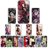 maiyaca japanese geisha phone case for iphone 13 11 12 pro xs max 8 7 6 6s plus x 5s se 2020 xr cover