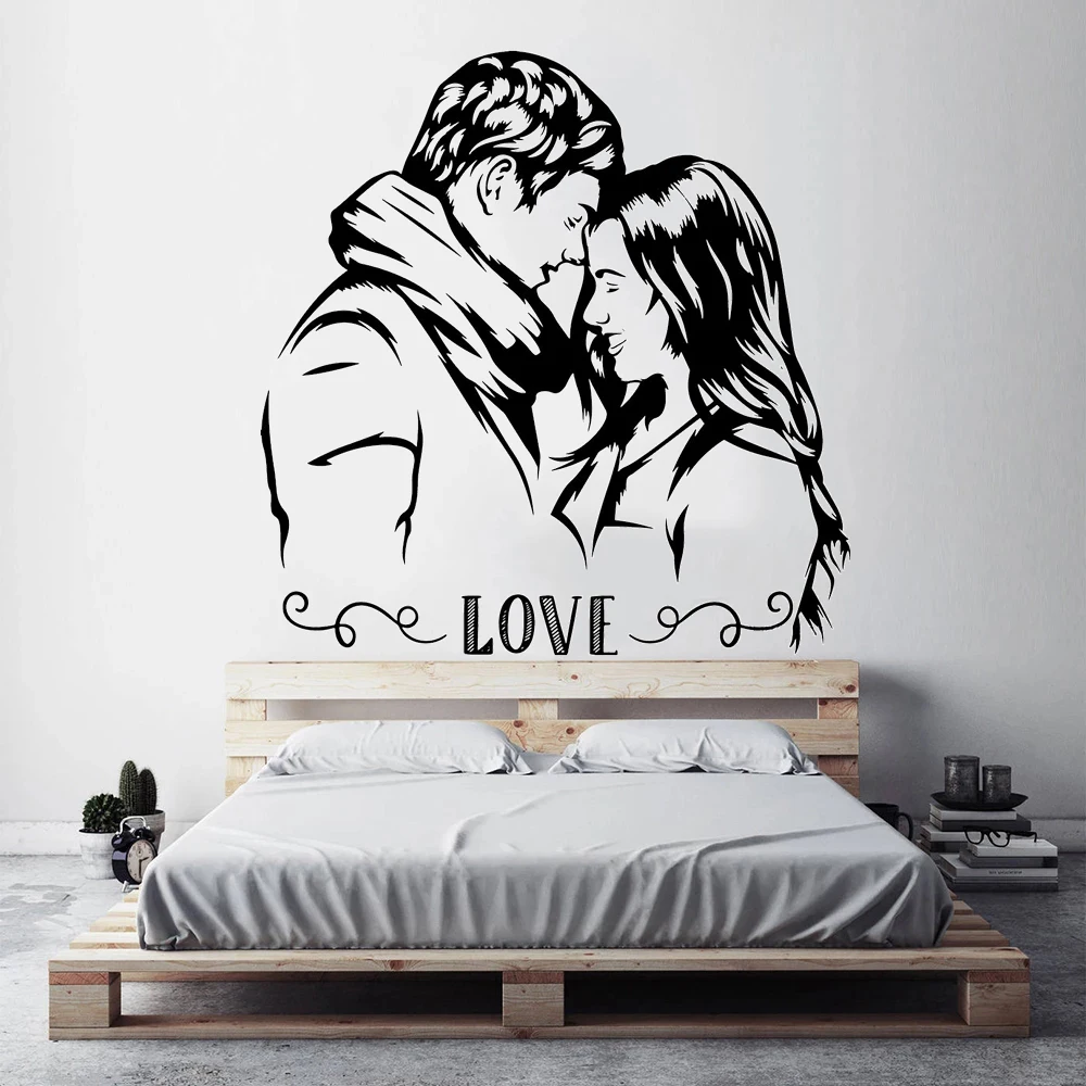 

Wall Stickers Couple Relationship Love Emotion Romance Dating Bonding Poster Removable Vinyl Bedroom Livingroom Decals DW21496
