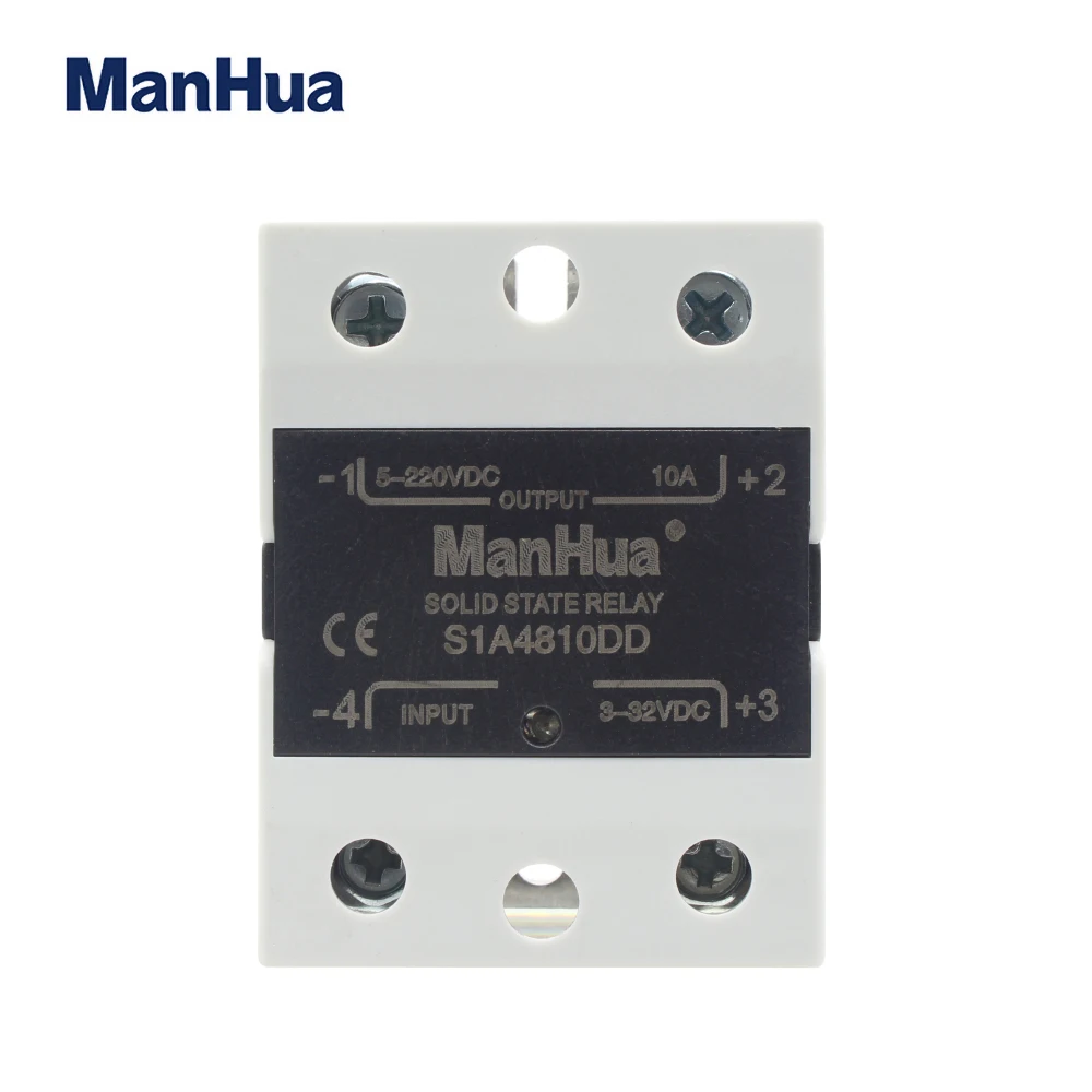 ManHua SSR 10A/25A/40A/60A 3 32VDC вход 5 220VDC выход Однофазный DC В твердотельный релейный