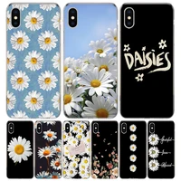 daisy daisies art floral silicon call phone case for apple iphone 11 13 pro max 12 mini 7 plus 6 x xr xs 8 6s se 5s cover