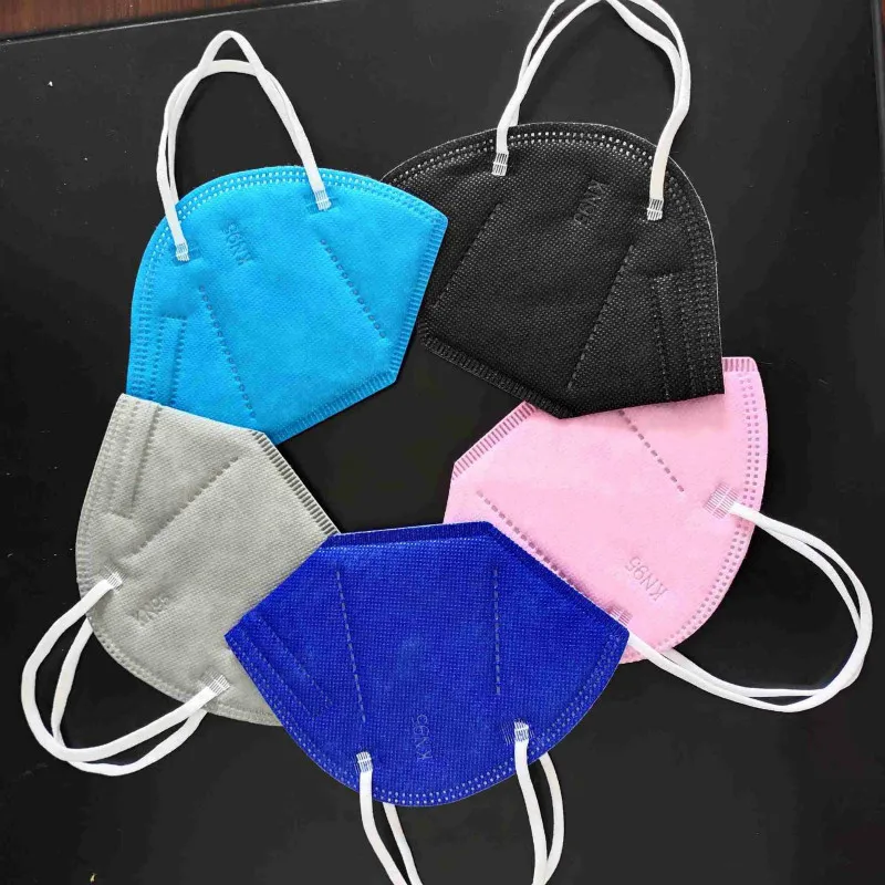 

100pcs KN95 Face Masks FFP2 Mouth Mask with Valve Multicolor 5 Layers Filter Breathable Anti-pollution Protective Mascarillas