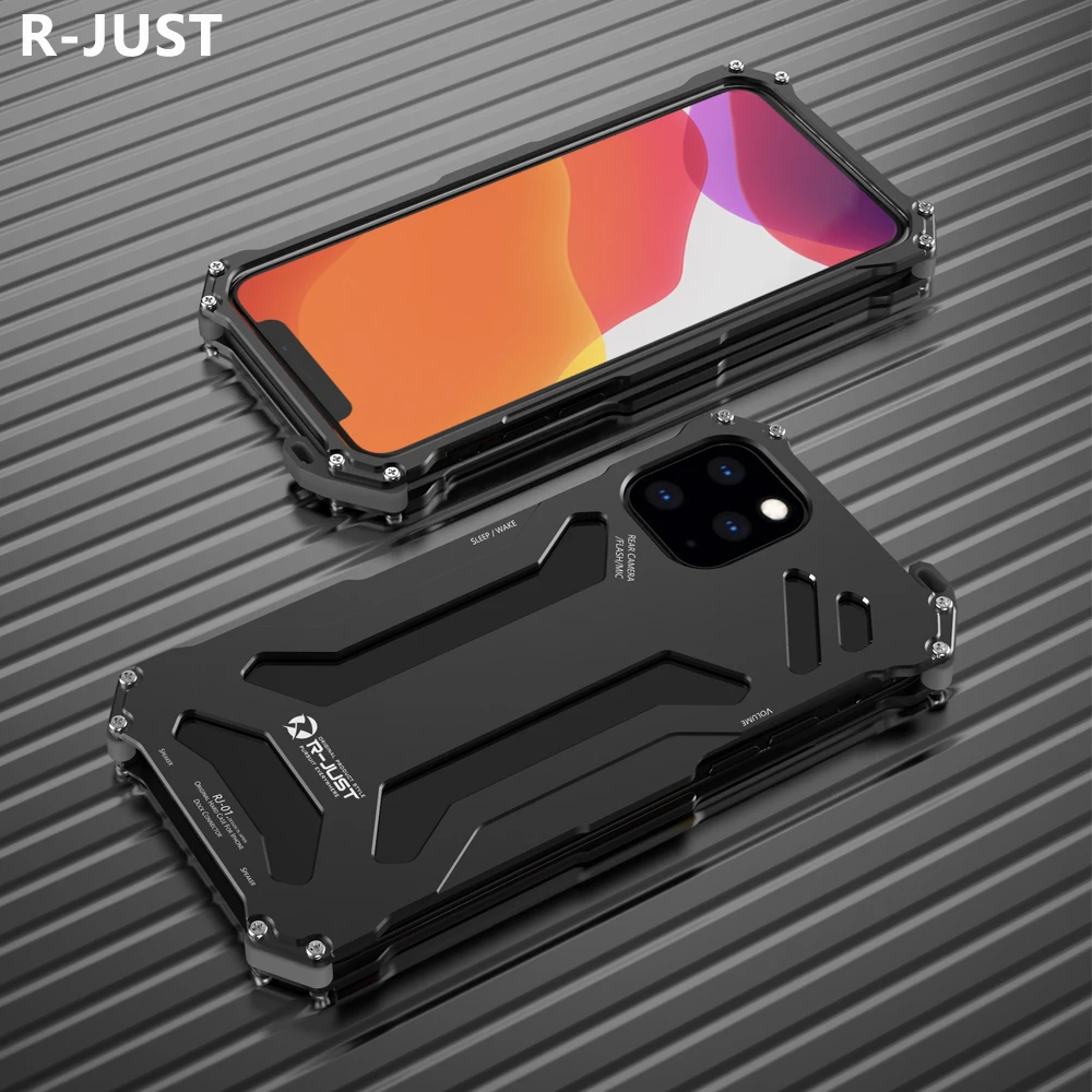 Чехол для iPhone 11 Pro Max роскошный ударопрочный жесткий чехол из алюминиевого сплава